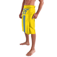 Custom Ukraine Football Lavalava Yellow Style