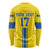Custom Ukraine Football Long Sleeve Shirt Yellow Style