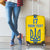 Custom Ukraine Football Luggage Cover Yellow Style