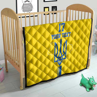 Custom Ukraine Football Quilt Yellow Style
