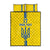Custom Ukraine Football Quilt Bed Set Yellow Style