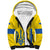 Custom Ukraine Football Sherpa Hoodie Yellow Style
