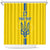 Custom Ukraine Football Shower Curtain Yellow Style