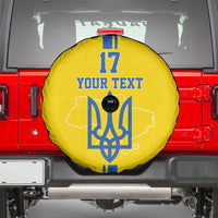 Custom Ukraine Football Spare Tire Cover Yellow Style