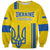 Custom Ukraine Football Sweatshirt Yellow Style
