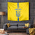 Custom Ukraine Football Tapestry Yellow Style
