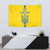 Custom Ukraine Football Tapestry Yellow Style
