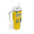 Custom Ukraine Football Tumbler With Handle Yellow Style