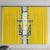 Custom Ukraine Football Window Curtain Yellow Style