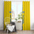Custom Ukraine Football Window Curtain Yellow Style