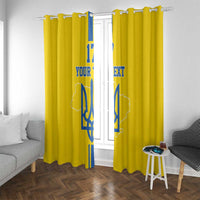 Custom Ukraine Football Window Curtain Yellow Style