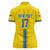Custom Ukraine Football Women Polo Shirt Yellow Style