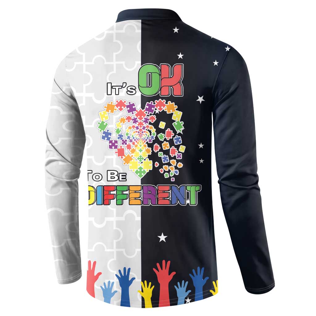 Personalized World Autism Awareness Day Button Sweatshirt 2th April