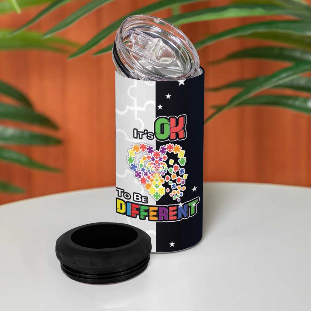 Personalized World Autism Awareness Day 4 in 1 Can Cooler Tumbler 2th April