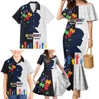 Personalized World Autism Awareness Day Family Matching Mermaid Dress and Hawaiian Shirt 2th April