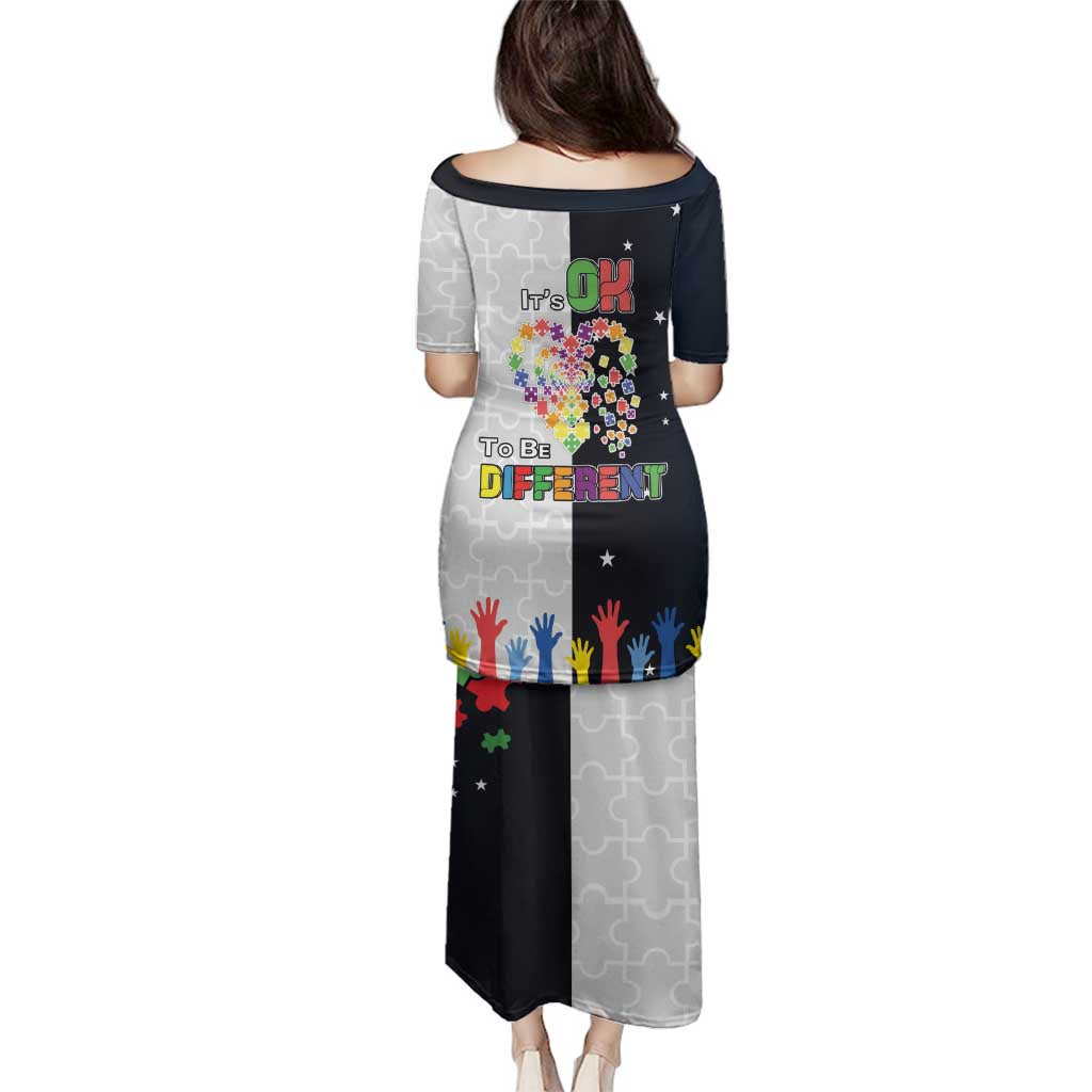 Personalized World Autism Awareness Day Family Matching Puletasi and Hawaiian Shirt 2th April