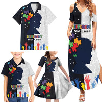 Personalized World Autism Awareness Day Family Matching Summer Maxi Dress and Hawaiian Shirt 2th April