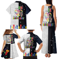 Personalized World Autism Awareness Day Family Matching Tank Maxi Dress and Hawaiian Shirt 2th April