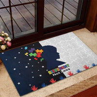 Personalized World Autism Awareness Day Rubber Doormat 2th April