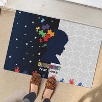 Personalized World Autism Awareness Day Rubber Doormat 2th April