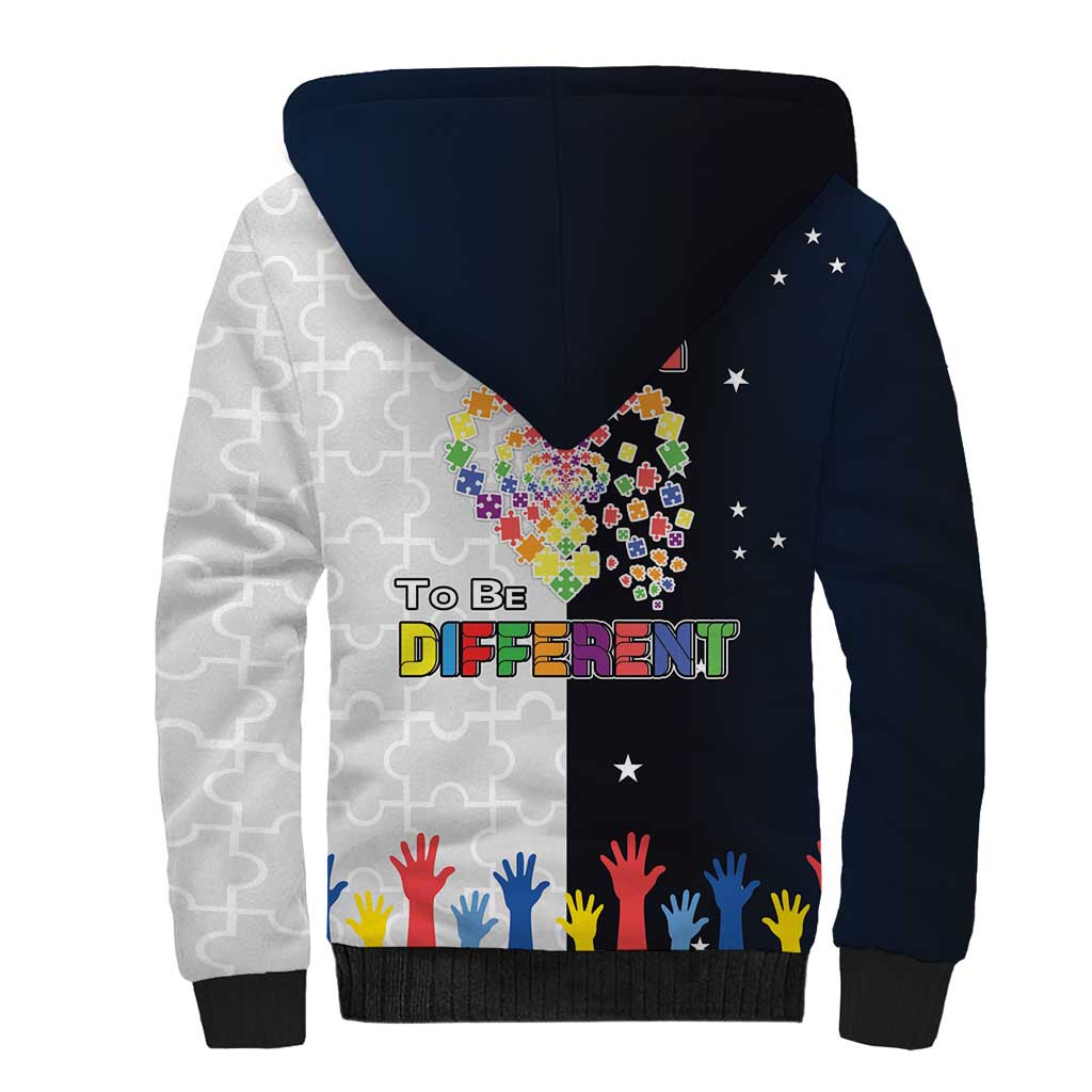 Personalized World Autism Awareness Day Sherpa Hoodie 2th April