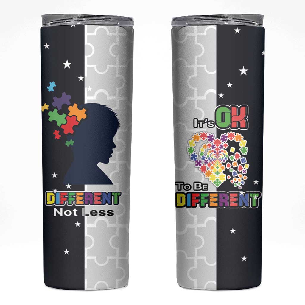 Personalized World Autism Awareness Day Skinny Tumbler 2th April