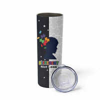 Personalized World Autism Awareness Day Skinny Tumbler 2th April