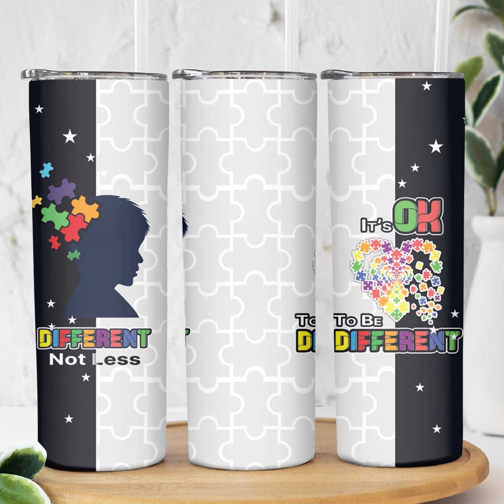 Personalized World Autism Awareness Day Skinny Tumbler 2th April