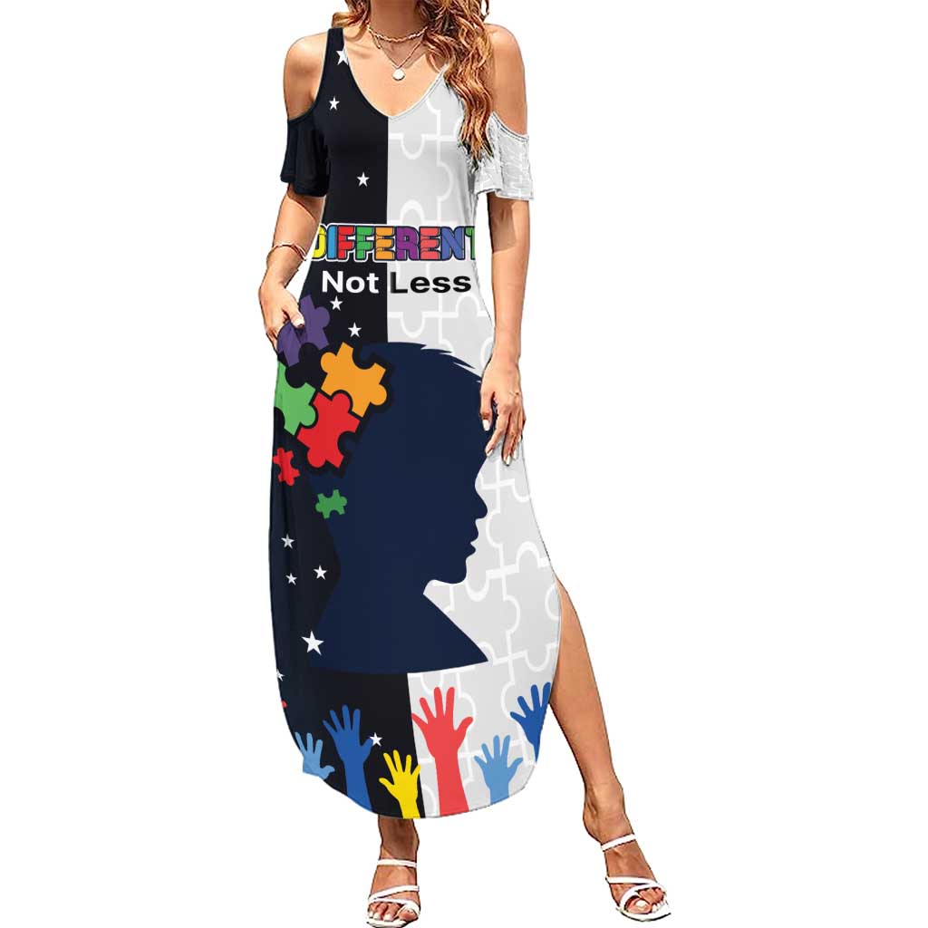 Personalized World Autism Awareness Day Summer Maxi Dress 2th April