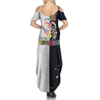 Personalized World Autism Awareness Day Summer Maxi Dress 2th April
