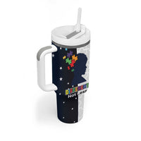 Personalized World Autism Awareness Day Tumbler With Handle 2th April