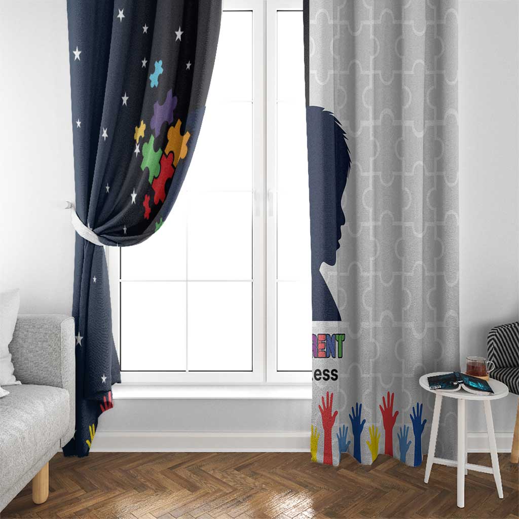 Personalized World Autism Awareness Day Window Curtain 2th April