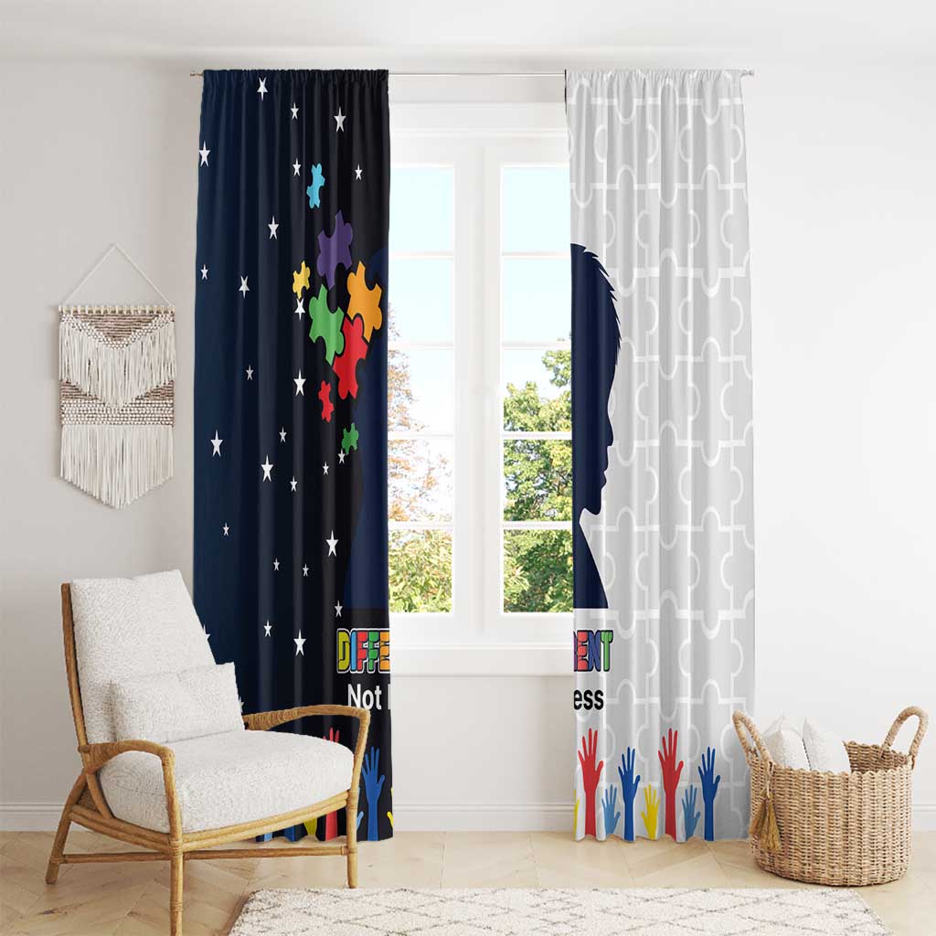 Personalized World Autism Awareness Day Window Curtain 2th April
