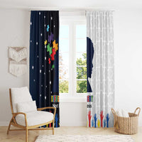 Personalized World Autism Awareness Day Window Curtain 2th April