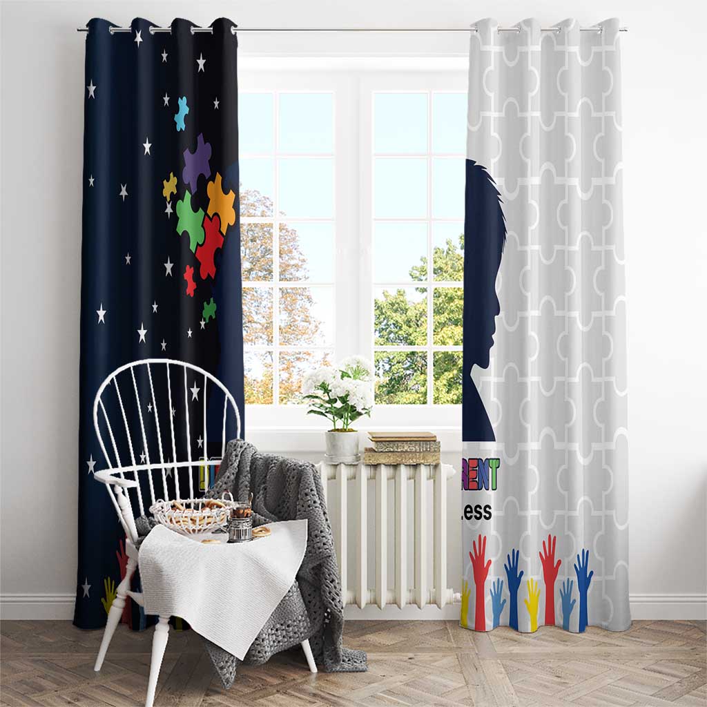 Personalized World Autism Awareness Day Window Curtain 2th April