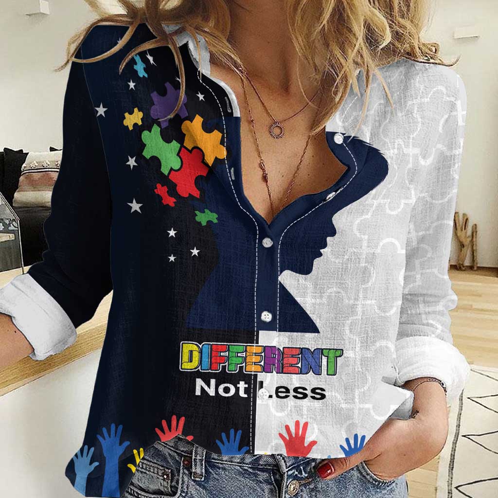 Personalized World Autism Awareness Day Women Casual Shirt 2th April