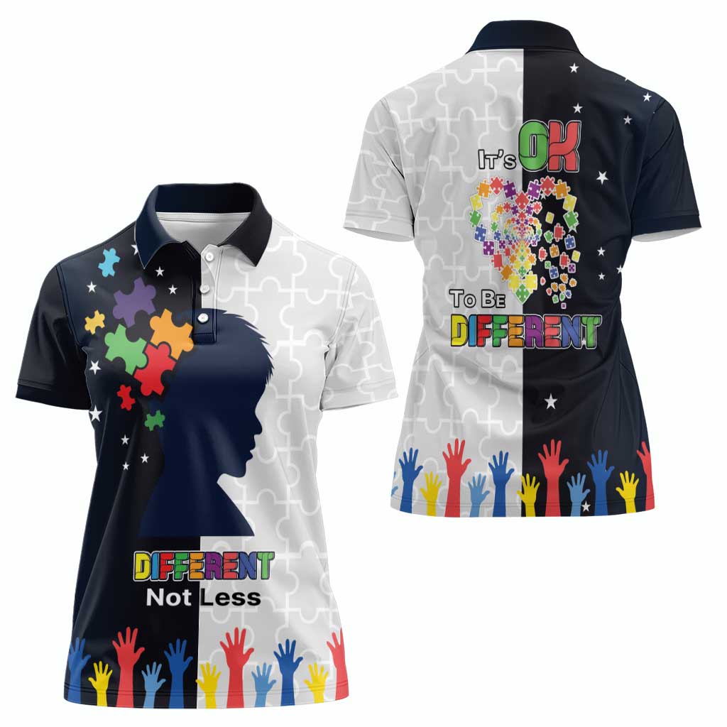 Personalized World Autism Awareness Day Women Polo Shirt 2th April