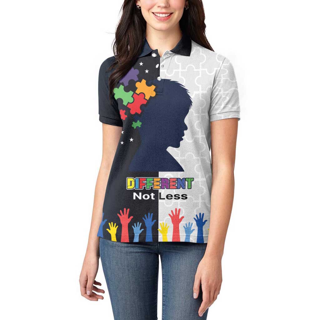 Personalized World Autism Awareness Day Women Polo Shirt 2th April