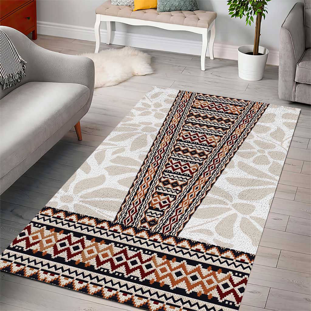 Danmark Traditional Patern with Daisy Area Rug Danish Patern Simple Style