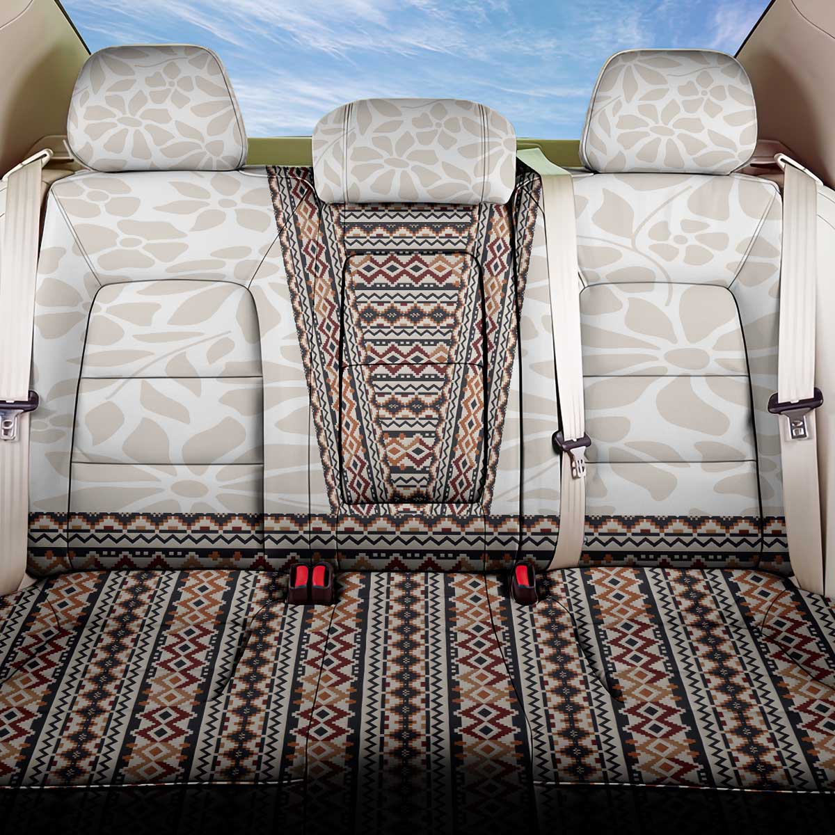 Danmark Traditional Patern with Daisy Back Car Seat Cover Danish Patern Simple Style