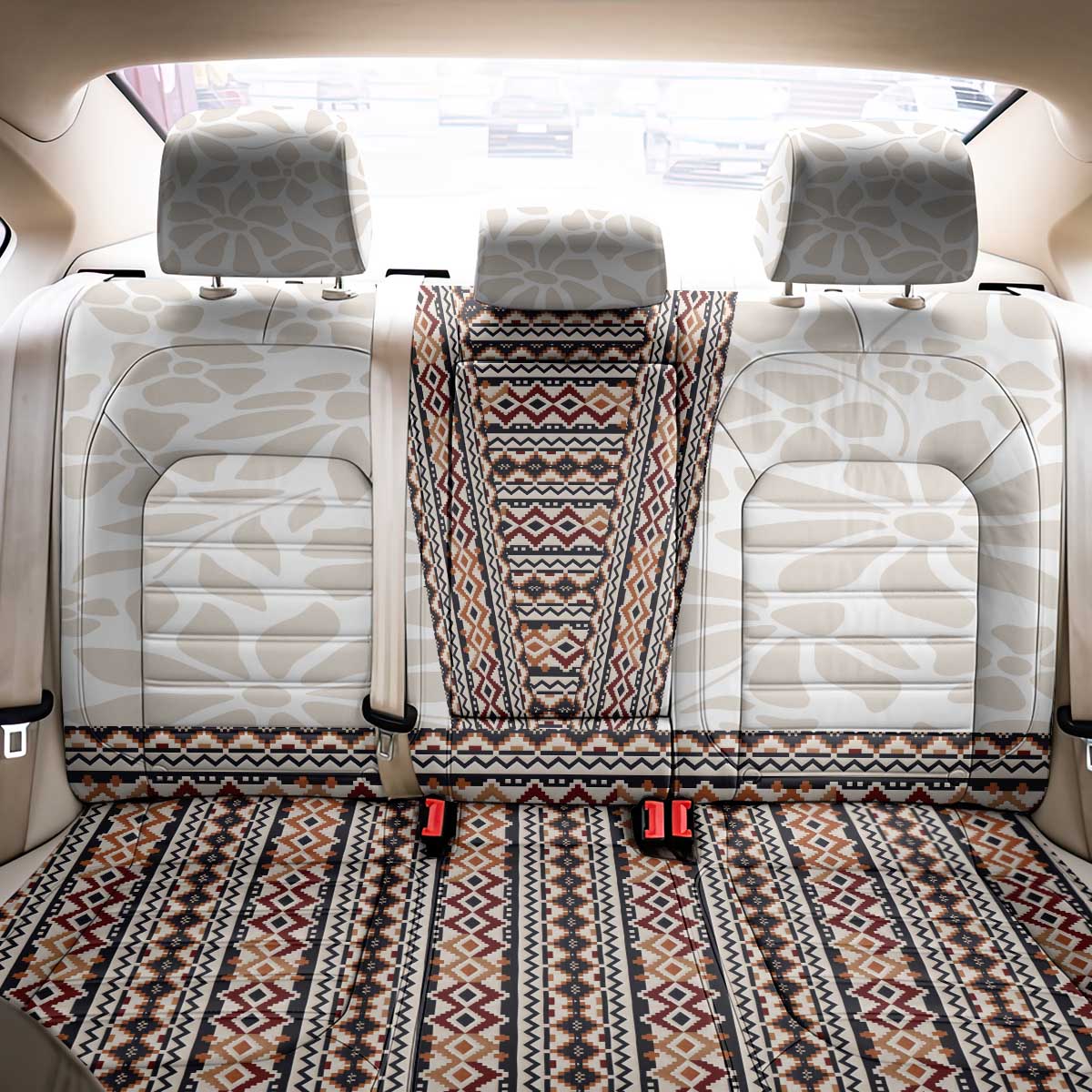Danmark Traditional Patern with Daisy Back Car Seat Cover Danish Patern Simple Style