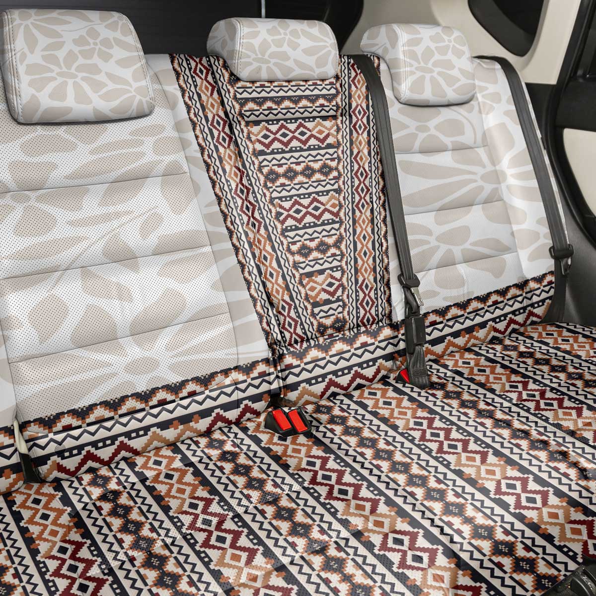 Danmark Traditional Patern with Daisy Back Car Seat Cover Danish Patern Simple Style