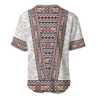 Danmark Traditional Patern with Daisy Baseball Jersey Danish Patern Simple Style