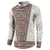 Danmark Traditional Patern with Daisy Button Sweatshirt Danish Patern Simple Style