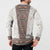 Danmark Traditional Patern with Daisy Button Sweatshirt Danish Patern Simple Style