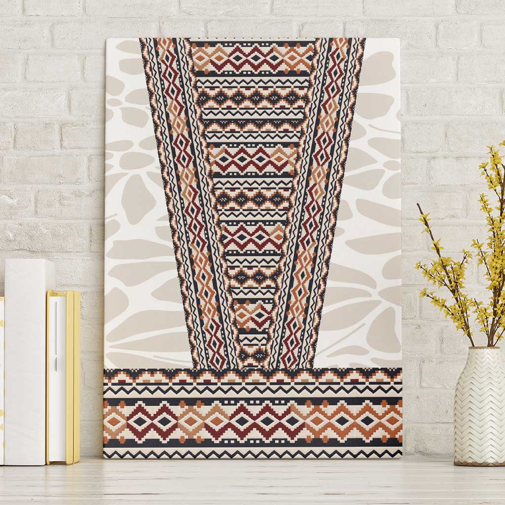 Danmark Traditional Patern with Daisy Canvas Wall Art Danish Patern Simple Style