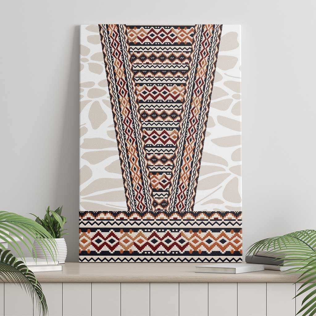 Danmark Traditional Patern with Daisy Canvas Wall Art Danish Patern Simple Style