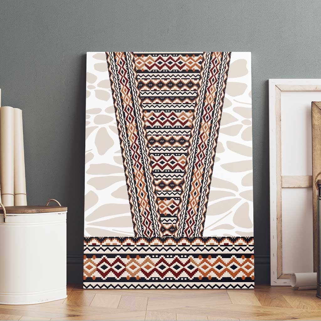 Danmark Traditional Patern with Daisy Canvas Wall Art Danish Patern Simple Style