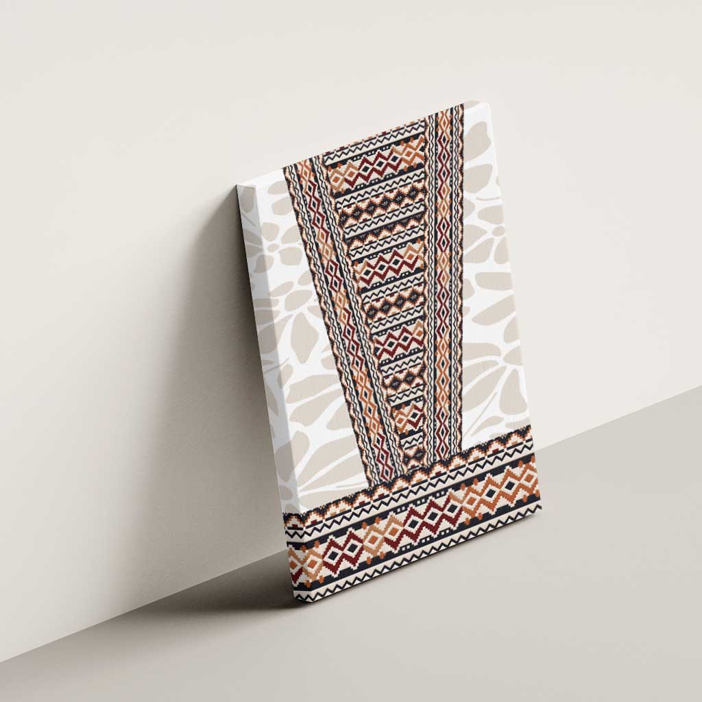 Danmark Traditional Patern with Daisy Canvas Wall Art Danish Patern Simple Style