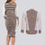 Danmark Traditional Patern with Daisy Couples Matching Long Sleeve Bodycon Dress and Long Sleeve Button Shirt Danish Patern Simple Style